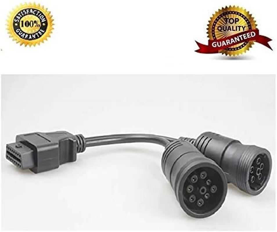 Antibreak 6+9 Truck Cables 9 Pin 6Pin Male J1939 J1708 to 16 Pin J1962 OBD-II Female image number 3