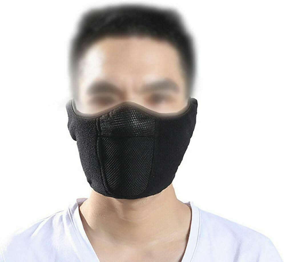 TDR Black Washable Unisex Protective Reusable Mouth Half Face Mask for Motorcycle, Cycling, Sporting, Paintball, Outdoor Activities, Tactical Use image number 3