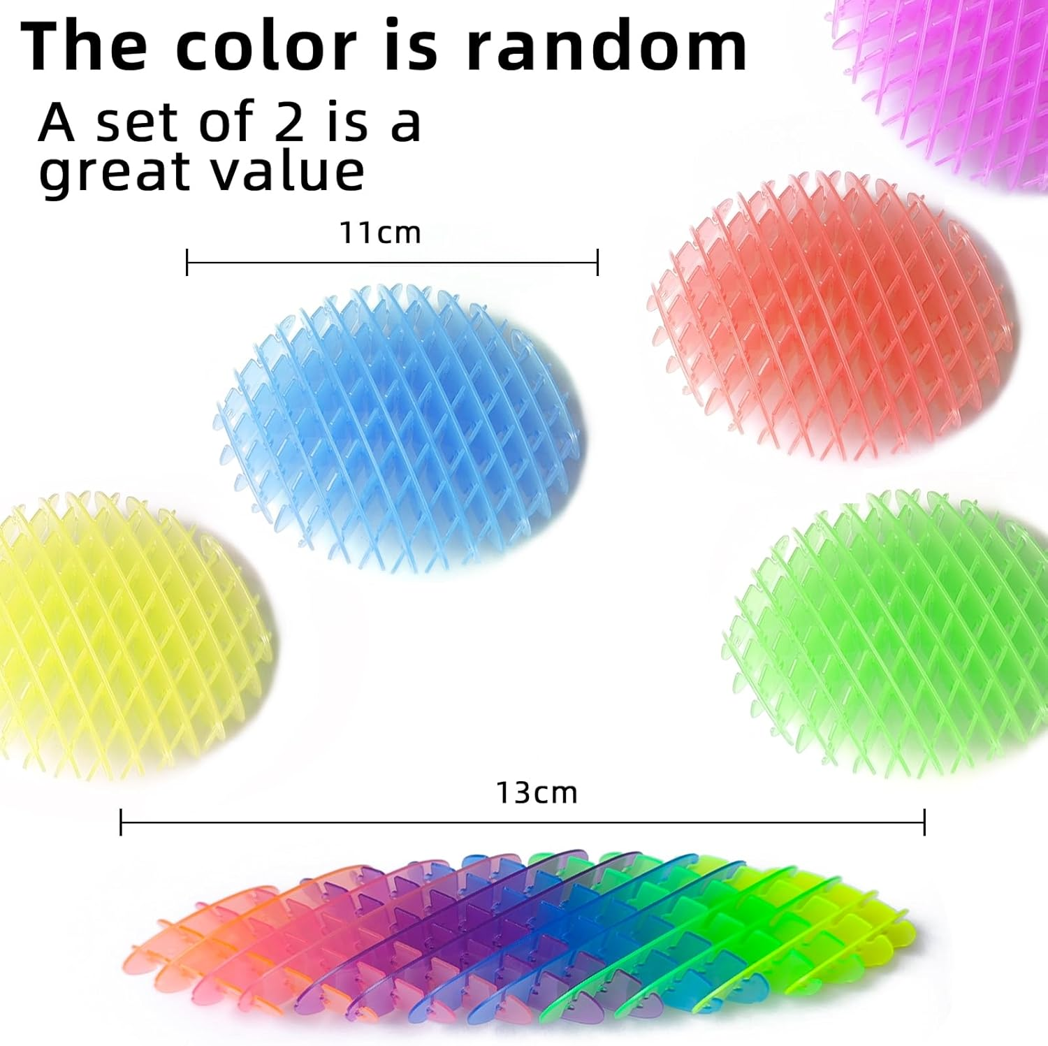 Fidget Worm, 2 PCS Funny Pocket Fidget Sensory Stress Relief Toys for Adults, Office Desk Toys image number 4