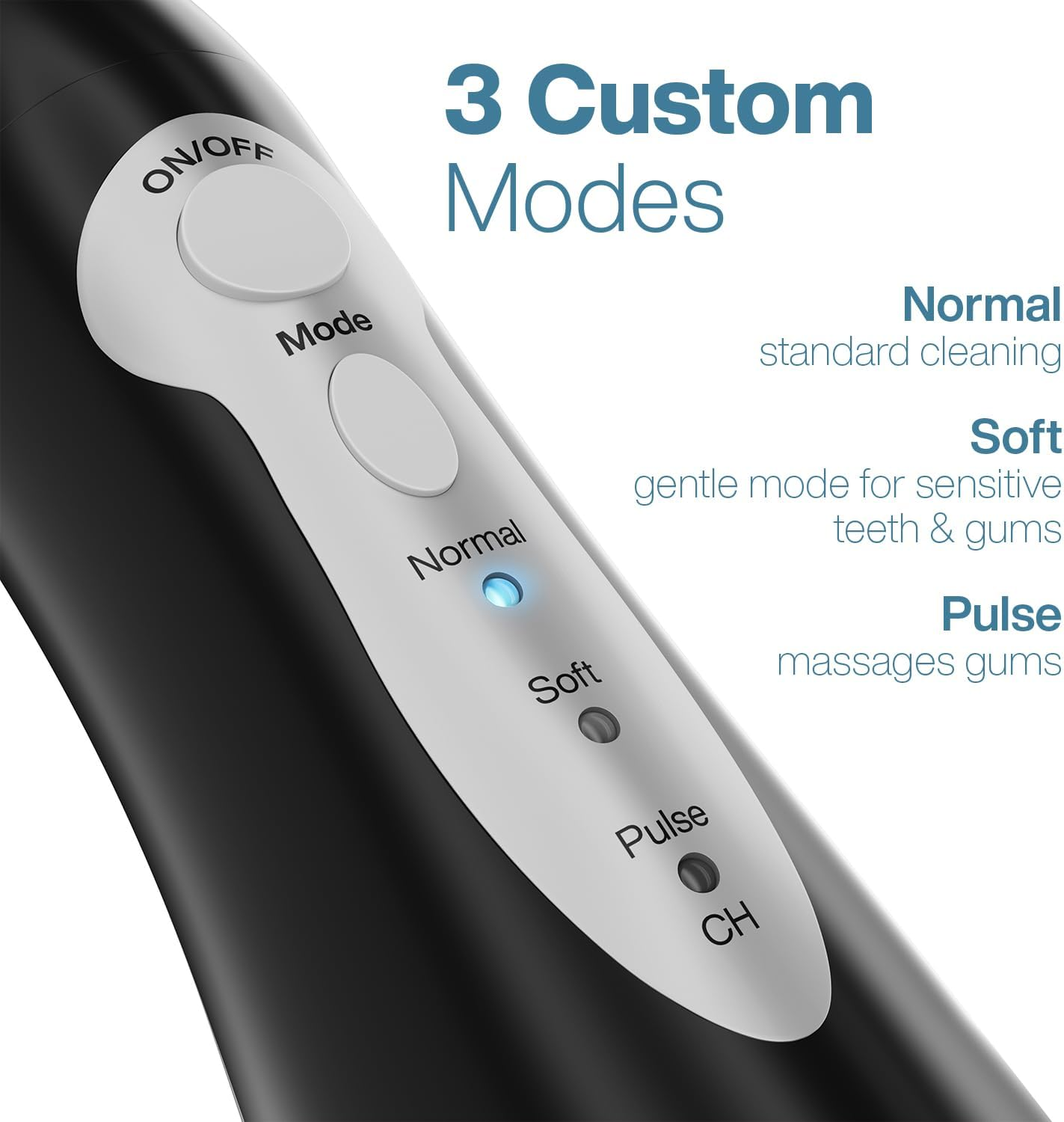 Aquasonic Aqua Flosser - Cordless Rechargeable Water Flosser for Teeth - Waterproof, Portable Oral Irrigator for Dental Cleaning with 5 Jet Tips &ndash; Braces Home Travel image number 3