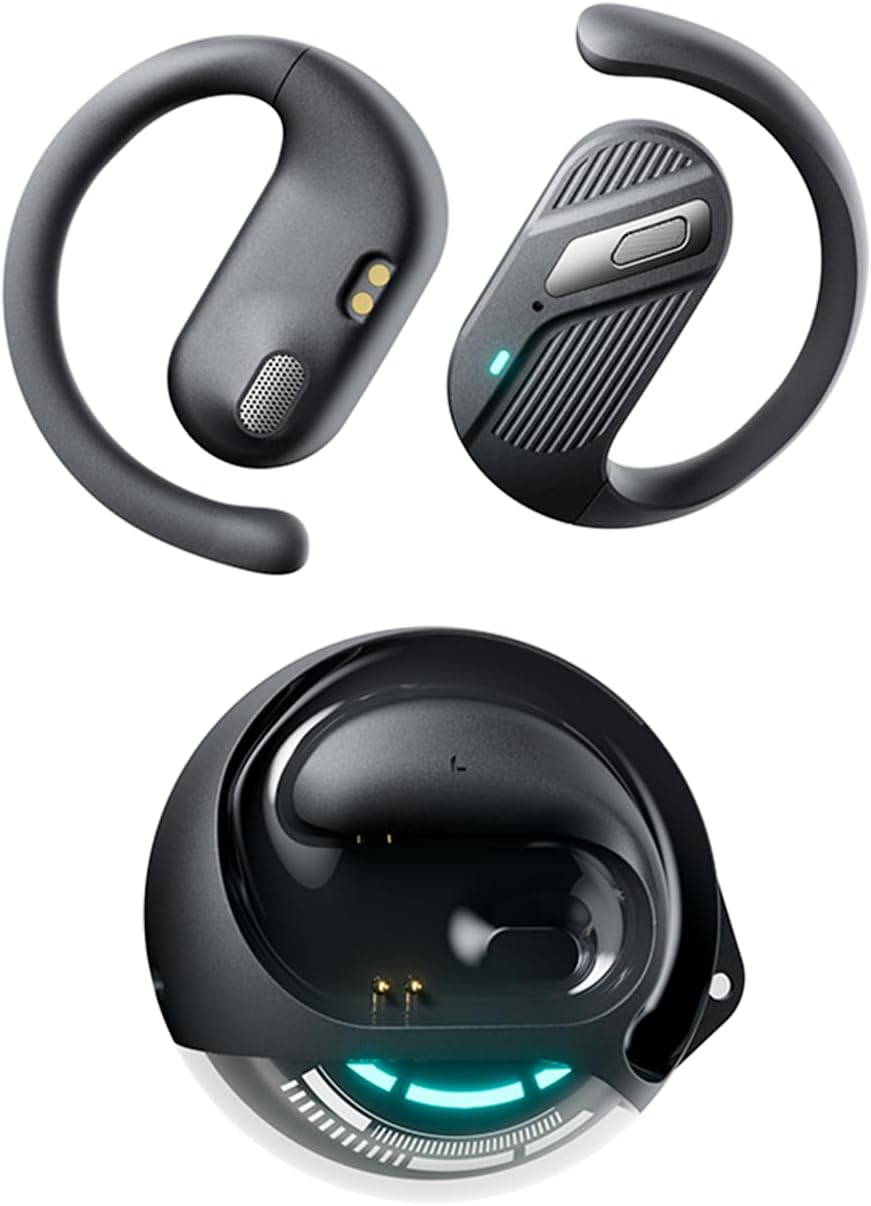 Sanag G1S Open Ear Headphones Wireless Bluetooth 5.4, Best Lightweight Air Conduction Headset, 360&deg; Stereo Sound, 60H Playtime, Location Search, Ear Earbuds for Running Workouts Sport