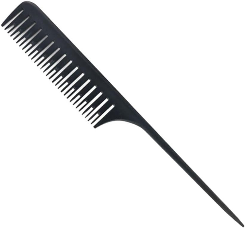 Perfeclan Highlight Comb, Professional, 25.5Cm Sectioning Weave Foiling Comb for Salon - Black
