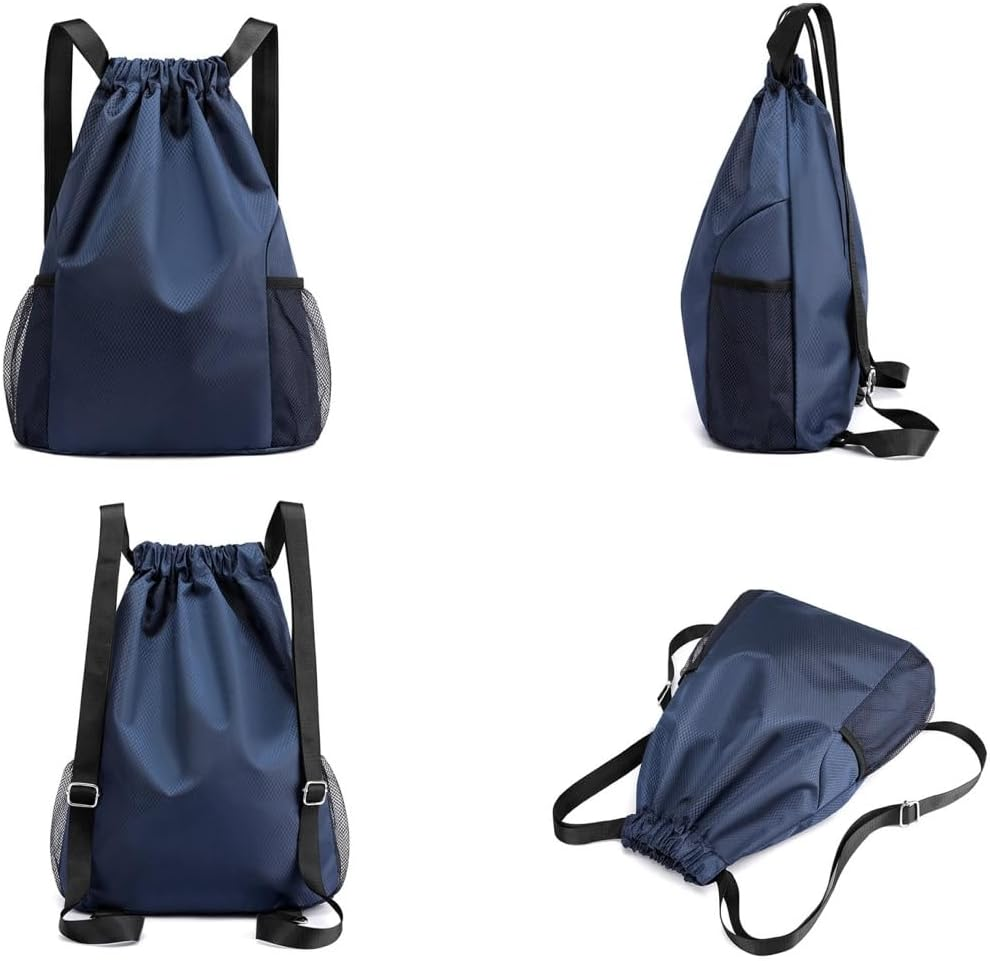 Fabselection Drawstring Bags Bulk Water Resistant String Sport Gym Shoulder Bag Travel Organizer for Outdoor Hiking ﻿ image number 5