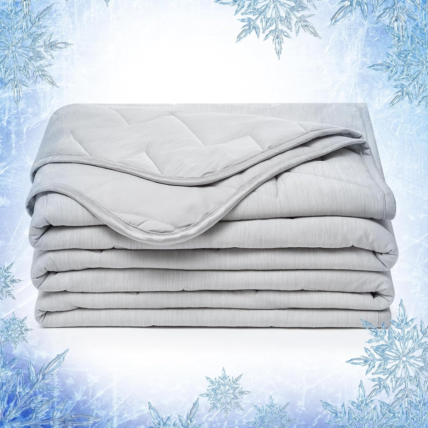 Elegear Cooling Comforter Twin Absorbs Body Heat to Keep Cool, Cooling Blanket for Hot Sleepers Japanese Arc-Chill 3.0 Cool Tech Fabric Summer Comforter Hypo-Allergenic Cooling Quilt image number 1