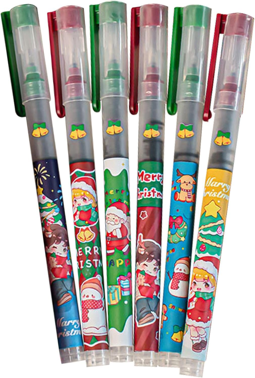 Christmas Black Ink Pen, Fast Drying Ballpoint Pens, Holiday Writing Pens, Winter Stationery Set, Christmas Art Supplies, Black Ink Ballpoint Pen Holiday Ornament Stationery image number 6