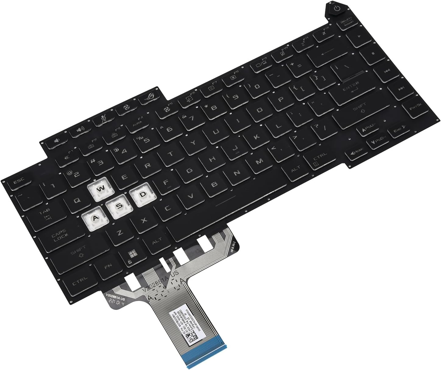 Replacement Keyboard for ASUS ROG Strix G15 G513 G513Q G513QM G513QY G513QR G513QE G513RM G513RW G513IM G513IE Series Laptop with Colorful Backlight, ROG Strix G15 G513 Replacement Keyboard image number 2