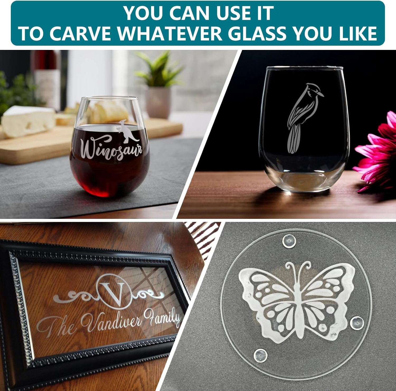 WAN2TLK Etching Paste for Glass, 100G Etching Paste, DIY Art Craft Supplies to Create Stunning Designs on Glass Surfaces image number 3