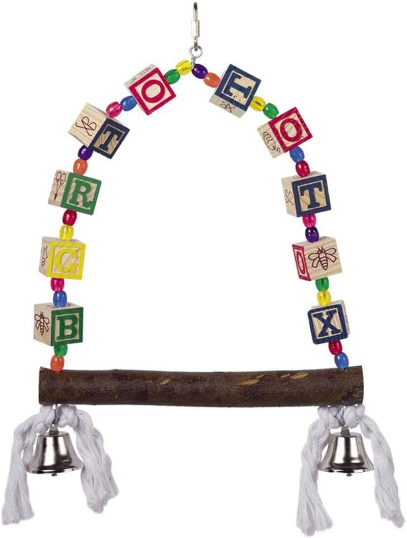 Nobby Cage Toy Swing with Colourful Cubes 28 X 17 Cm