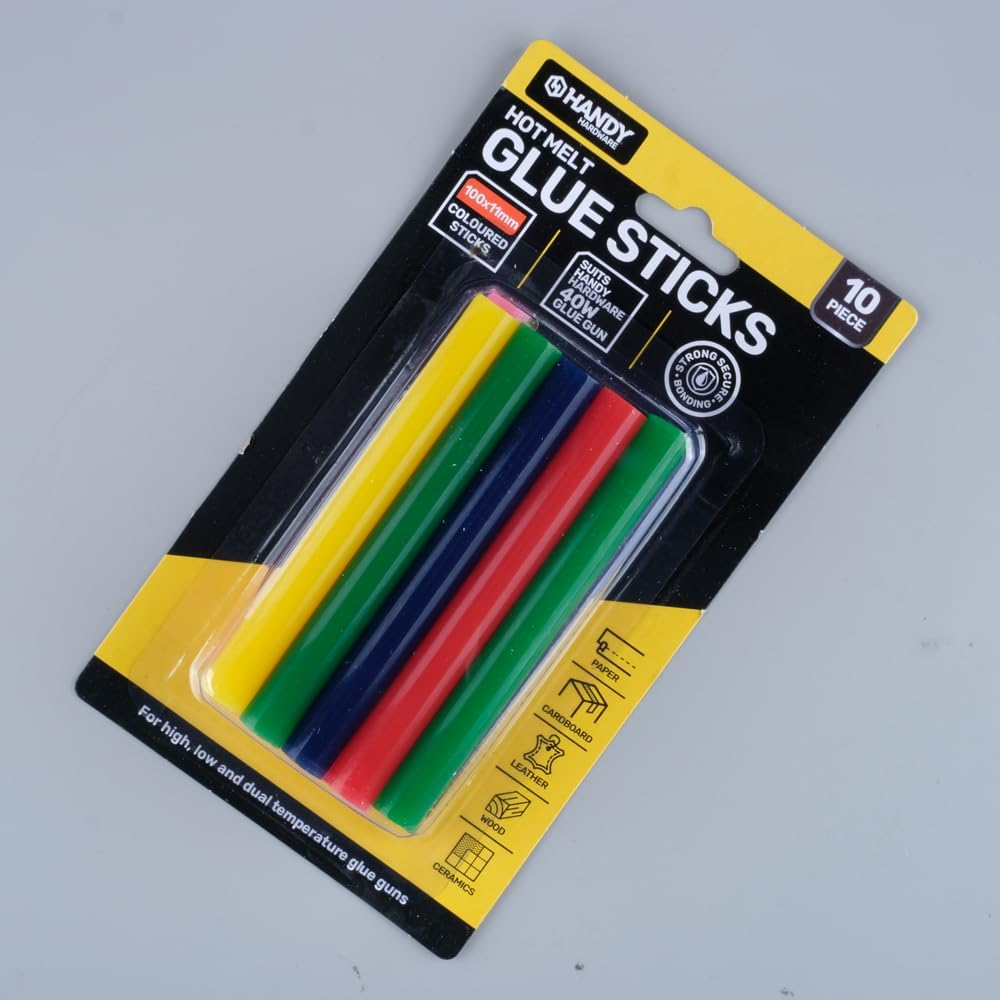 Handy Hardware Hot Melt Colored 10W Glue Gun Sticks, 100 X 7 Mm (Pack of 20) image number 4