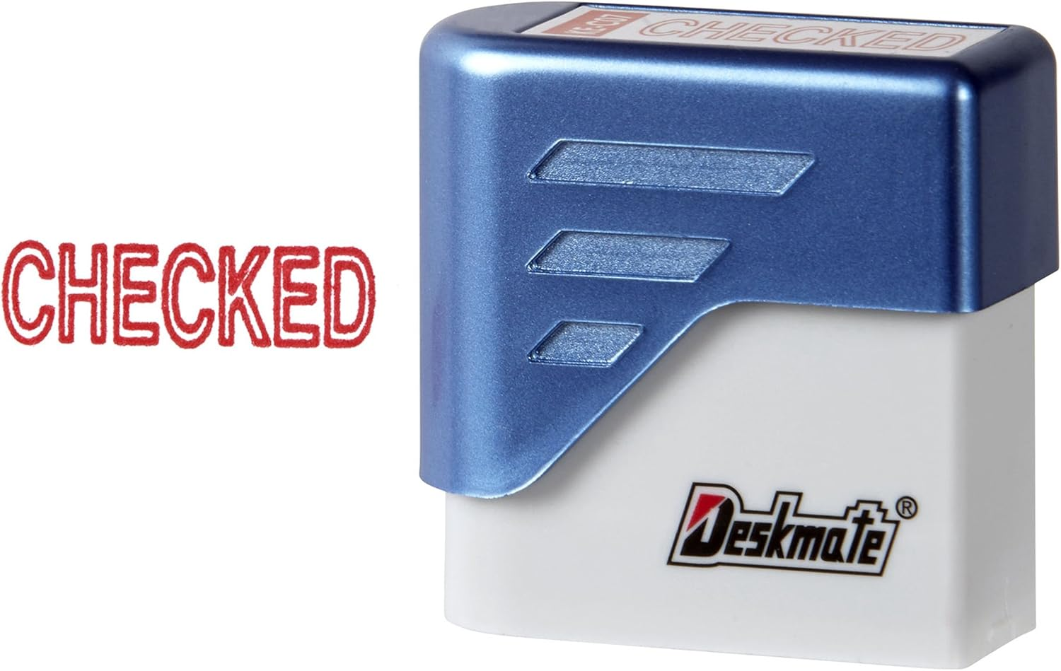 DESKMATE 0402140 Pre-Inked Office Stamp, Paid RED image number 3