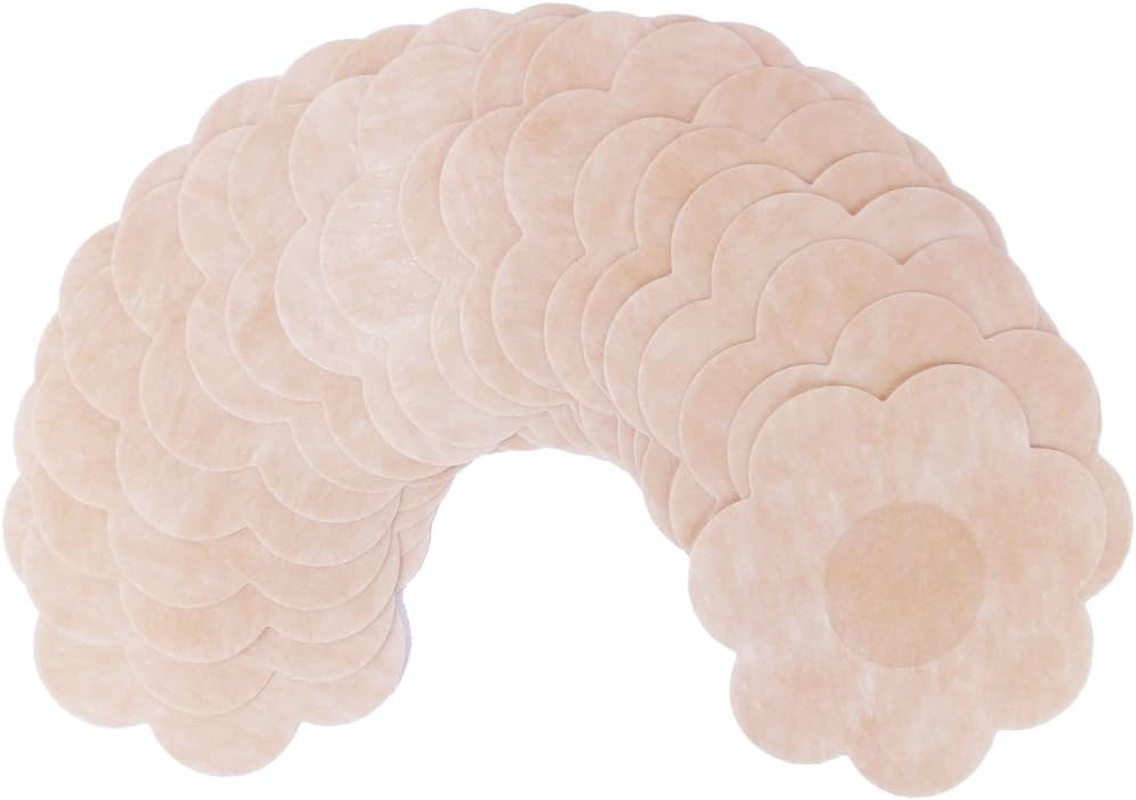 10 Pairs Non Woven Adhesive No Show Breast Petal Pasties Disposable Nipple Covers (Flower) image number 4