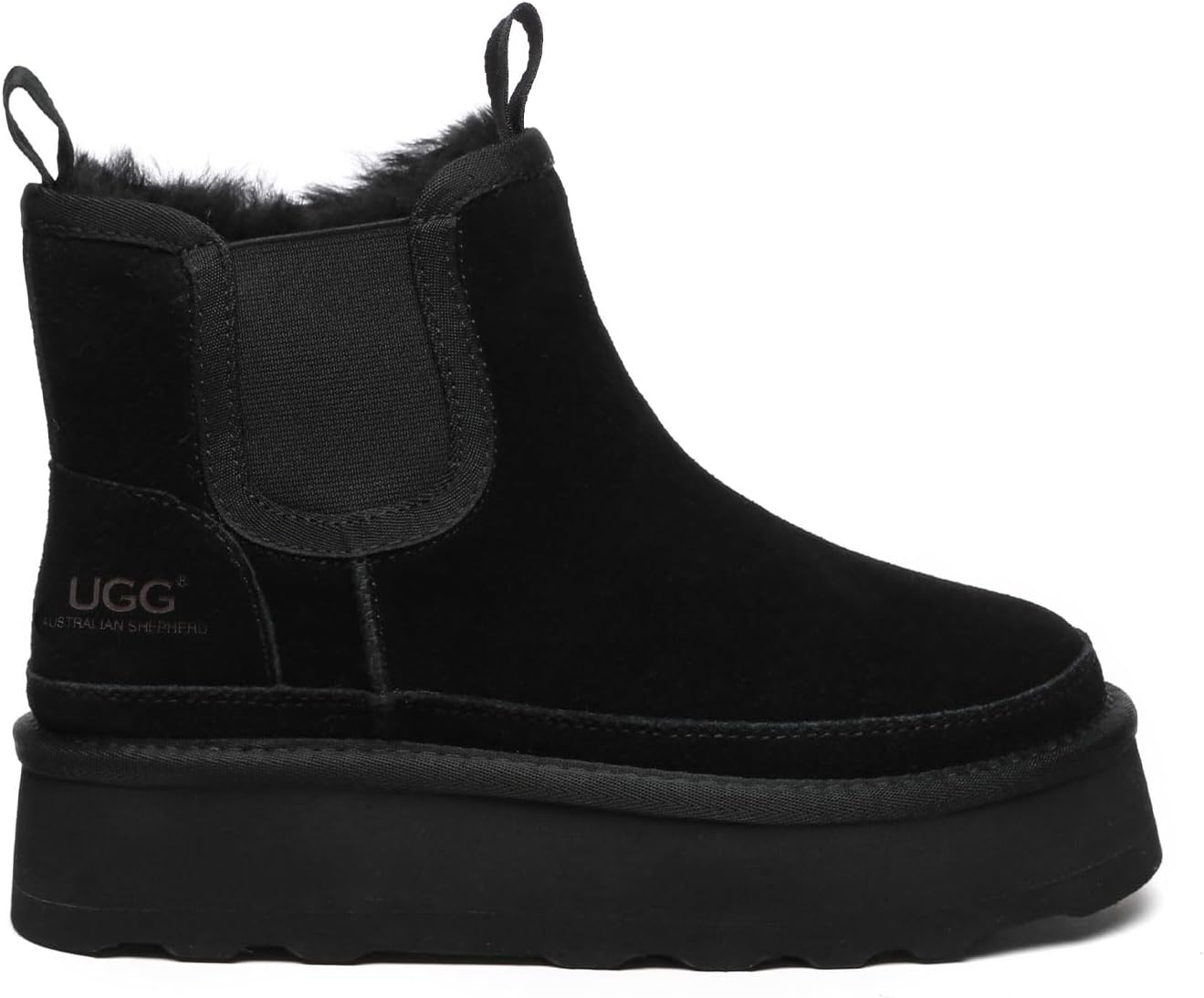 Ugg Australian Shepherd Chelsie Platform | Cow Suede Upper - Women - UGG Boots