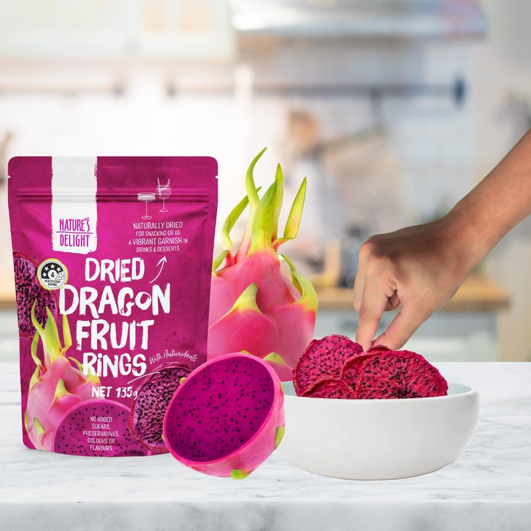 Nature'S Delight Red Dried Dragon Fruit Rings 135G image number 6