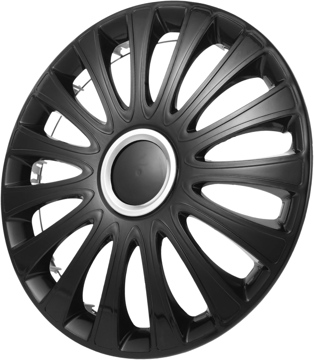 CHILDWEET 14-Inch Universal Car Wheel Hub Covers Full Black Decorative Automotive Hubcaps Protective Wheel Covers for Vehicle image number 6