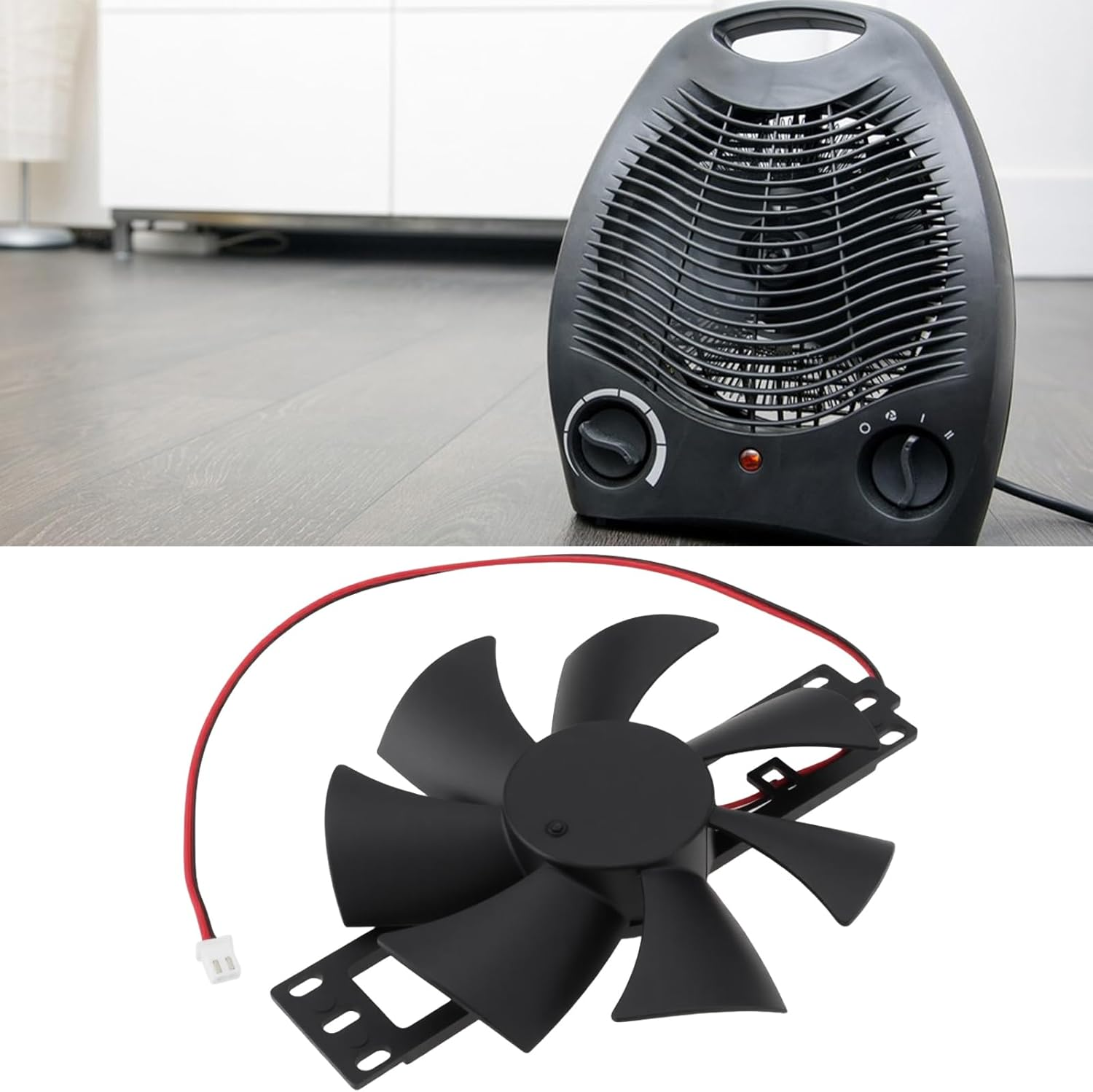 OTOTEC DC12V 0.2A 2-Wire Cooling Fan Replacement 1225H12S Compatible with Lianchuang Heater image number 3