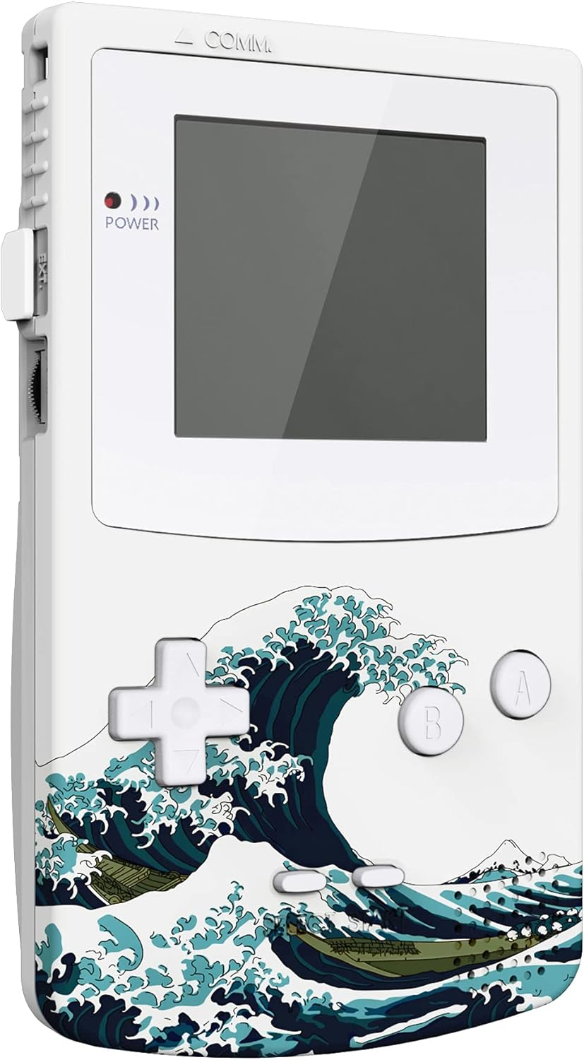 IPS Ready Upgraded Extremerate the Great Wave Replacement Shell Full Housing Cover W/Buttons for Gameboy Color &ndash; Fit for GBC OSD IPS & Regular IPS & Standard LCD &ndash; Console & IPS Screen NOT Included - Classic Gray image number 7