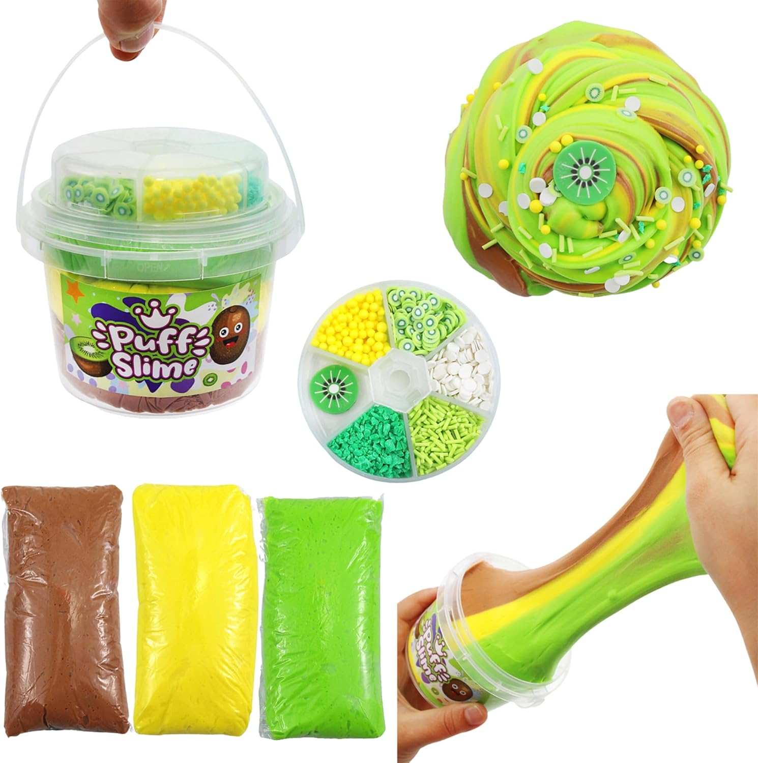 Anfylife Puff Slime like Ice Cream,Party Favors, Soft, Non-Sticky, Mess-Free, Stress Relief, and Safe - Toys for Kids Classroom Reward, Boys and Girls Birthday Gifts
