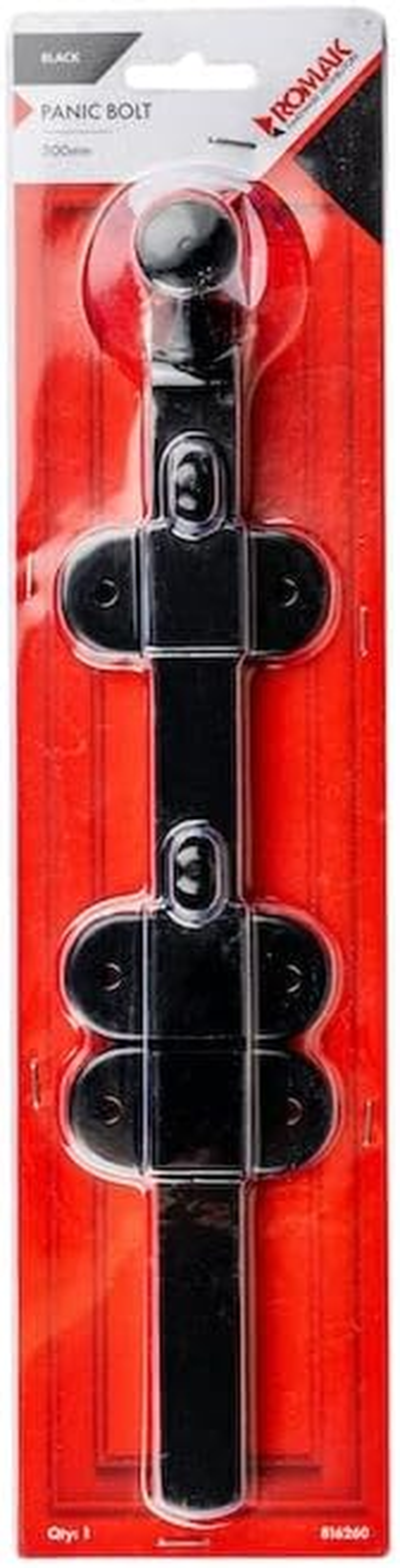 Romak 816290 Chrome Plated Panic Bolt, 300 Mm Length image number 2