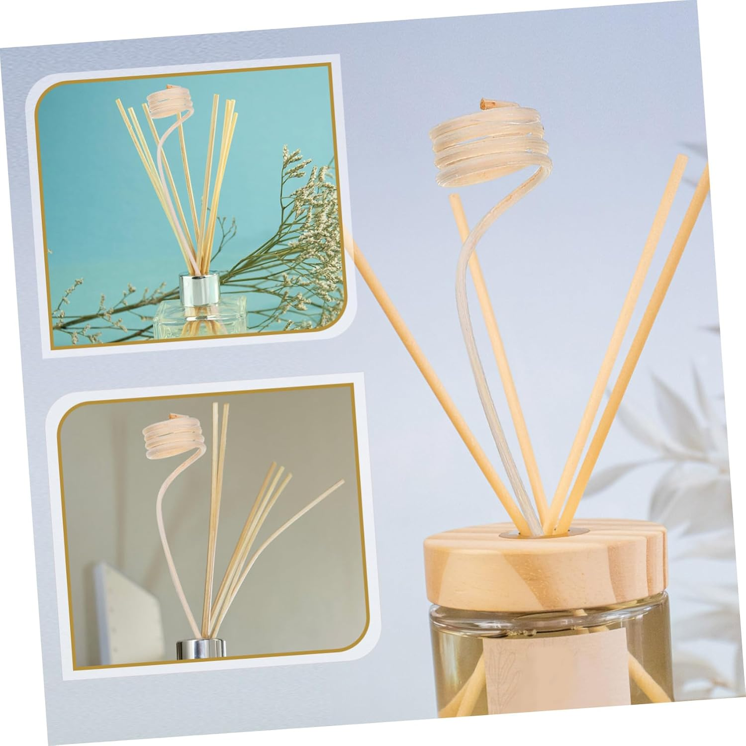 20Pcs Rattan Diffuser Sticks for Aromatherapy Essential Oil Sticks for Home for Room Toilet and Travel Use image number 3