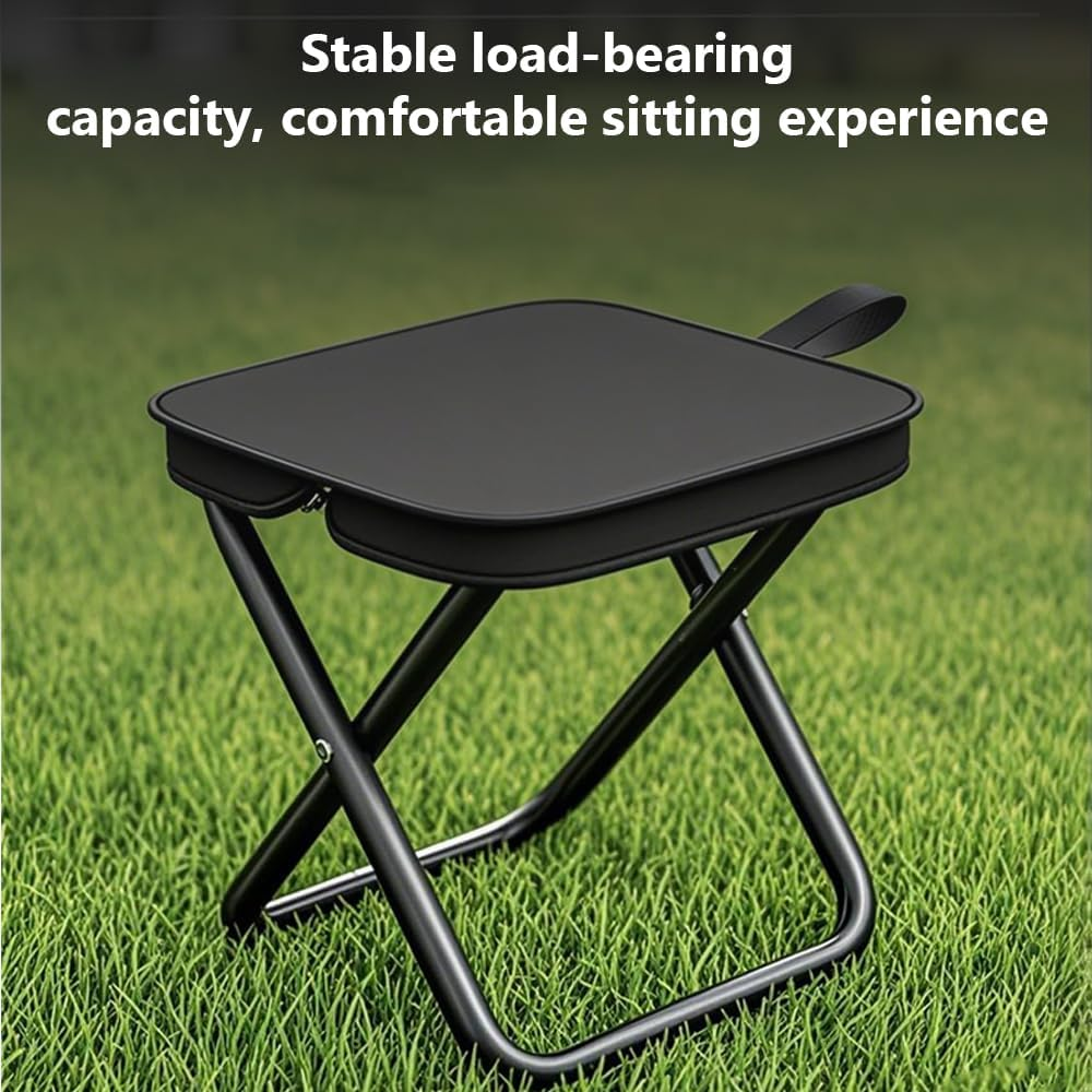 Mini Folding Stool/Lightweight Travel Seat,Camping Stool & Fishing Chair,Portable Chair for Fishing Picnic Barbecue Walking Hiking image number 2