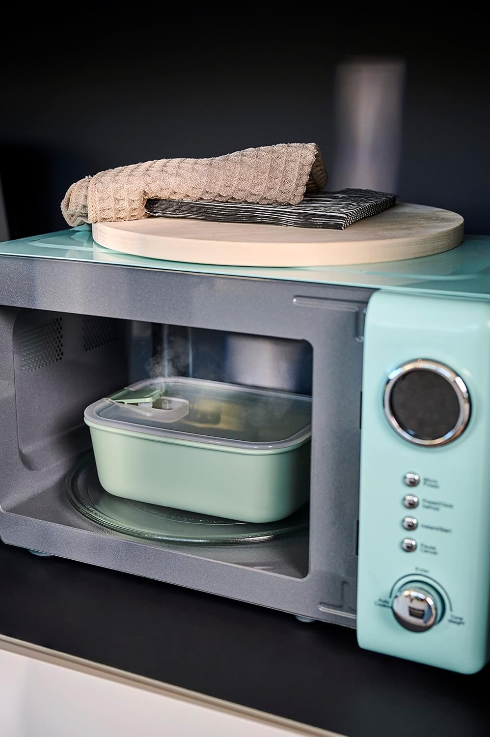 Mepal Easyclip Food Storage Container - Bowl with Lid & Click Lock - Suitable for Microwave, Steamer, Fridge and Freezer - Airtight & Leak-Proof - 700 Ml - Nordic Black image number 4