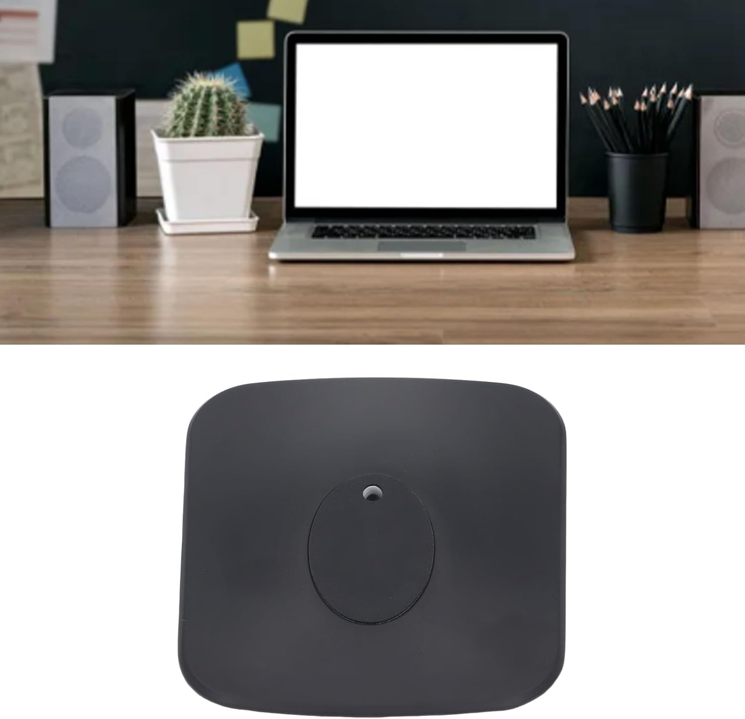 Speaker Stand for KEF LSX II Wireless Hifi Speaker, Reduction of Speaker Vibration, Tilt up 15&deg;, Metal Non Slip Vibration Reduction Desktop Speaker Mount Holder image number 1