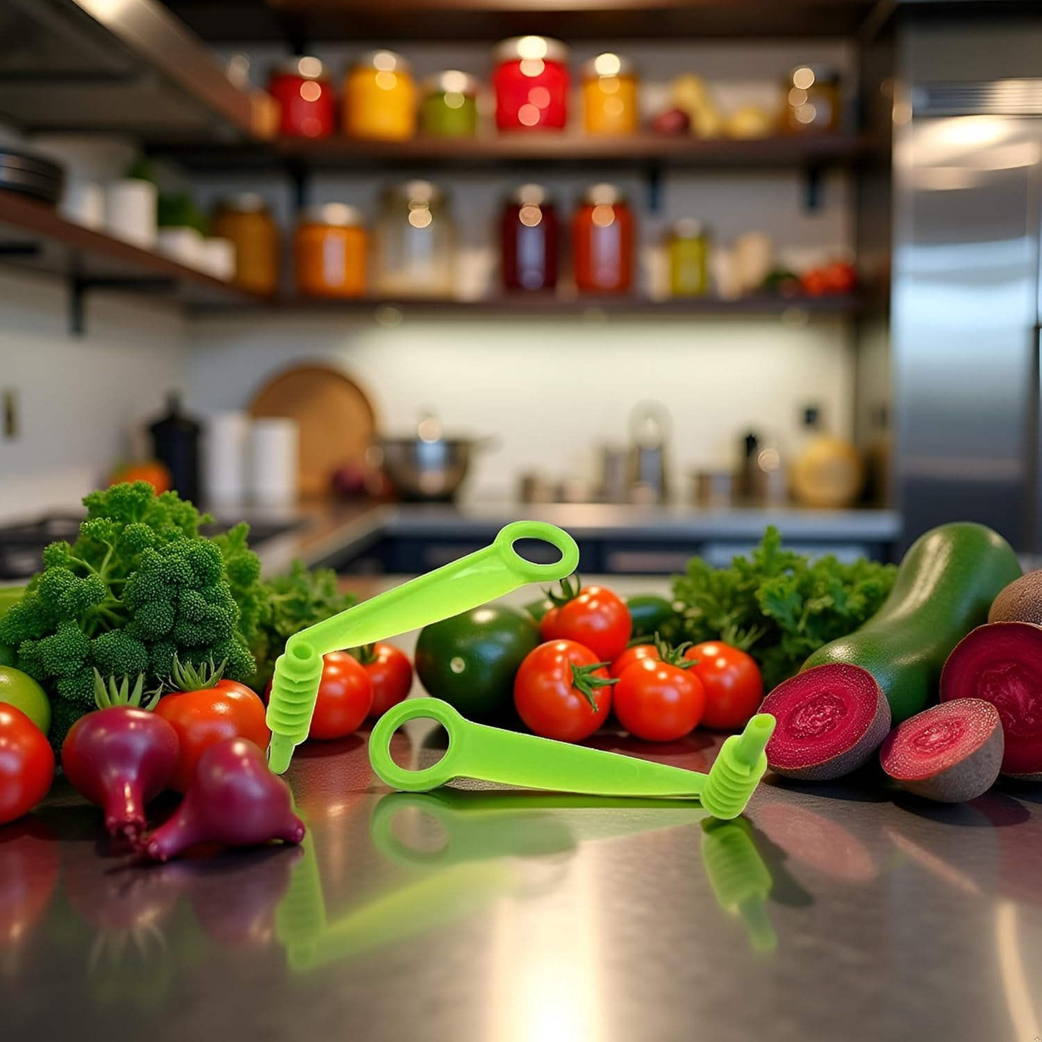 2Pcs Green Spiral Slicer Blade Hand Slicer Cutter Potato Cucumber Vegetables Spiral Knife Kitchen Tool Accessories, Manual Screw Peelers Kitchen Dining Tools image number 1