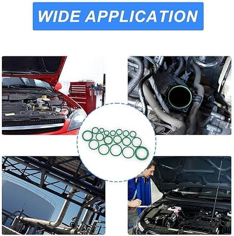 270Pcs O-Ring Kit,18 Sizes Assorted Rubber O-Rings for Car Auto Vehicle Repair, Air Conditioning and Compressor Seals image number 5