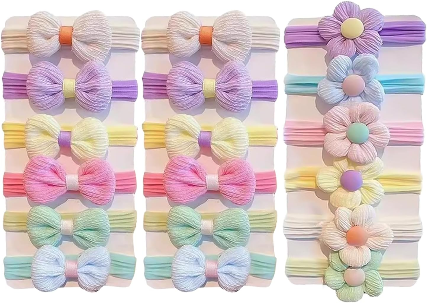 Pack of 18 Hair Loops, Highly Elastic Headwear Elastic Bands, Soft and Not Hurting for the Hair Rope, Suitable for Tying Ponytails and Meatball Heads. image number 2