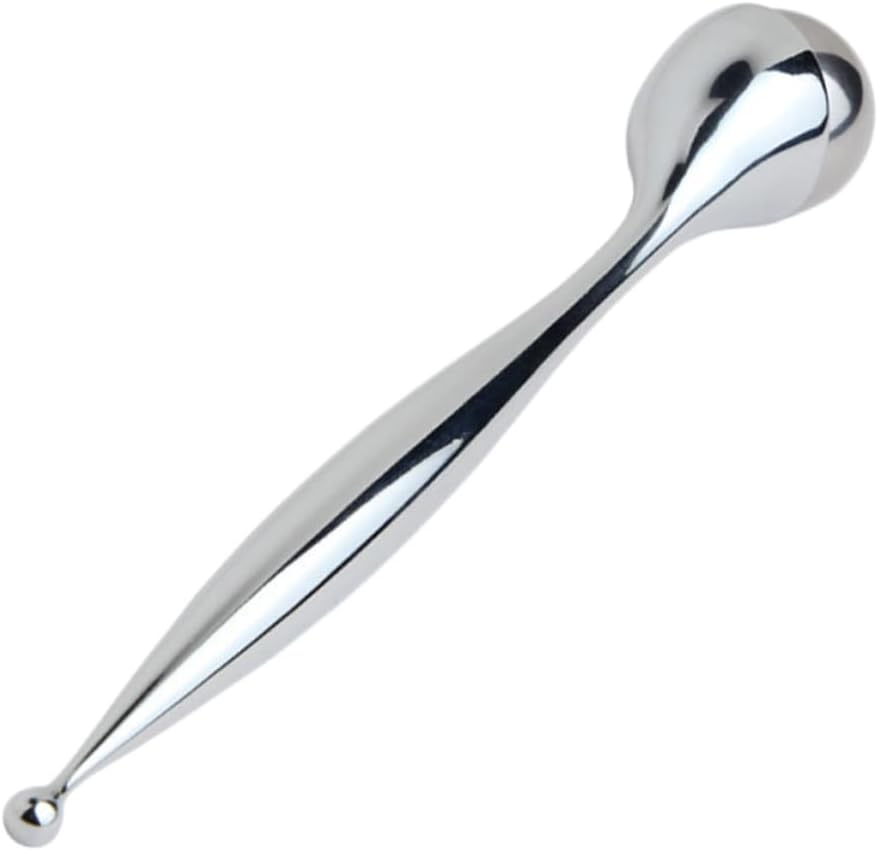 FRCOLOR Stainless Steel Eye Massage Spoon Replaceable Roller Ball Eye Cream Applicator Face Cream Applicator Wand Reduces and Crow&rsquo;S Feet Portable Household Tool for Travel