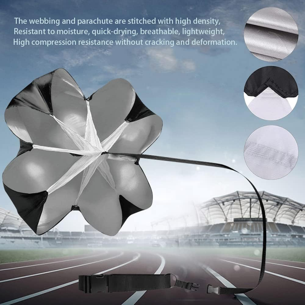 Metaball 56-Inch Speed Training Resistance Parachute Umbrella Running Chute & Fitness Explosive Power Training with Adjustable Strap, Free Carry Bag image number 4