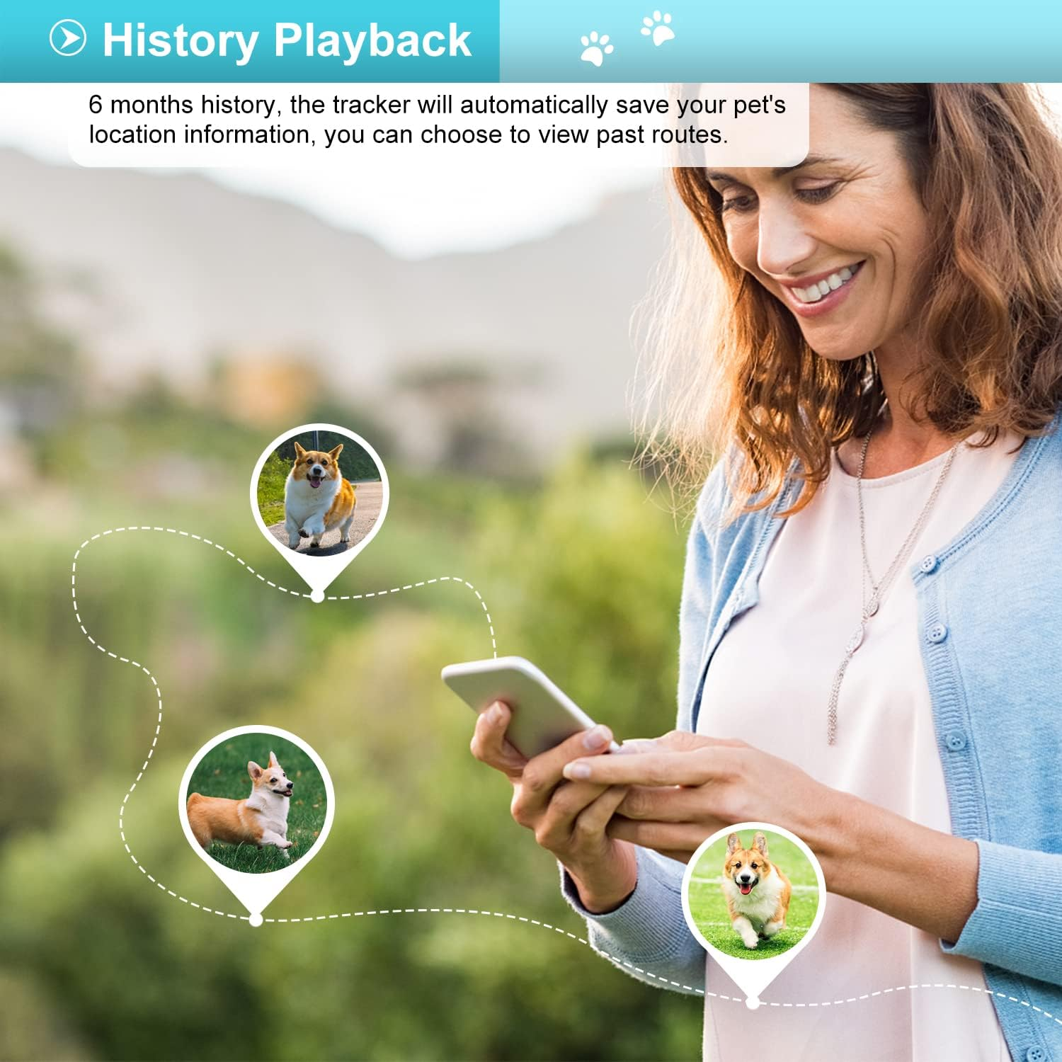 Winnes TK911 Pro 4G GPS Collar for Dogs Cats and Pets - Remote View by App - Waterproof - Records Historical Routes - Step Counts image number 1