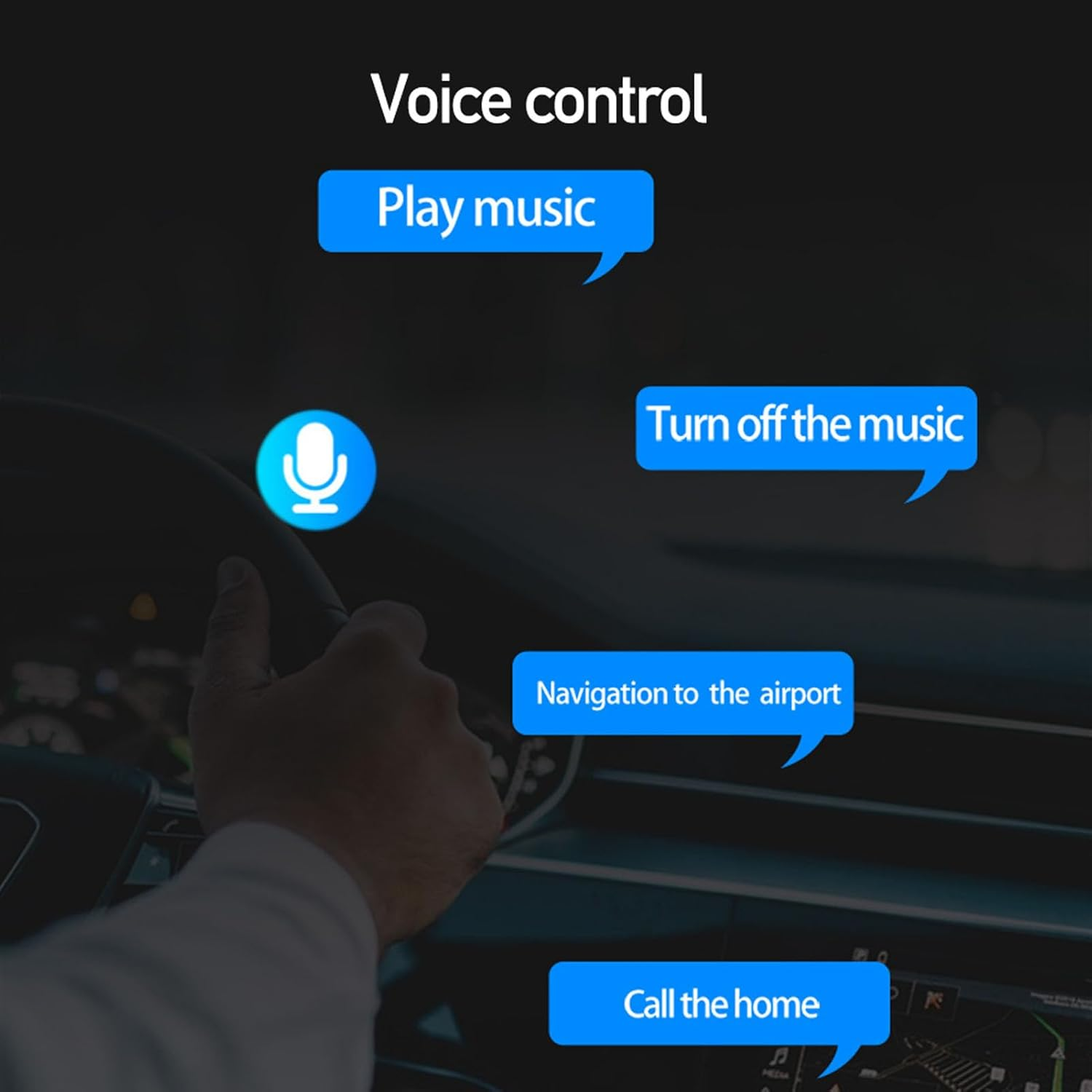 Generic Portable Car Stereo, 10.26 Inch FHD Touchscreen, Wireless Carplay Android Auto, Backup Camera, GPS Navigation, Bluetooth, Voice Control, AUX, Car Radio Receiver image number 3