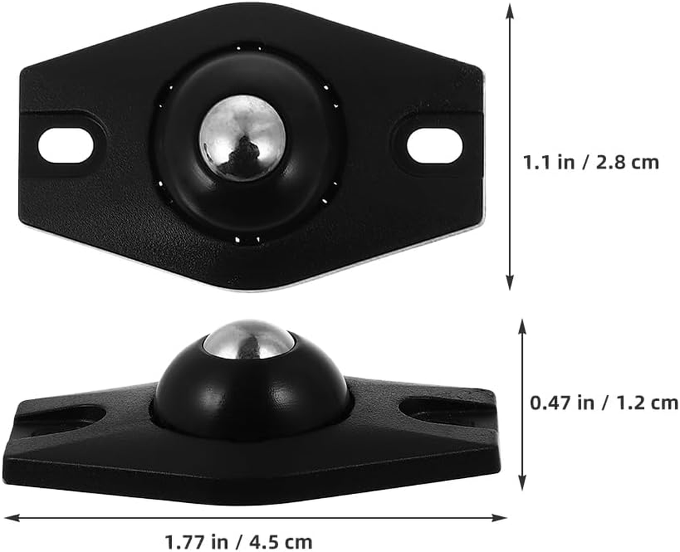 Gatuida 8 Pcs Self-Adhesive Ball Pulley Wheels 360 Swivel Mini Casters for Furniture and Appliances Easy Peel and Stick Installation Smooth Mobility for Home and DIY Use image number 2