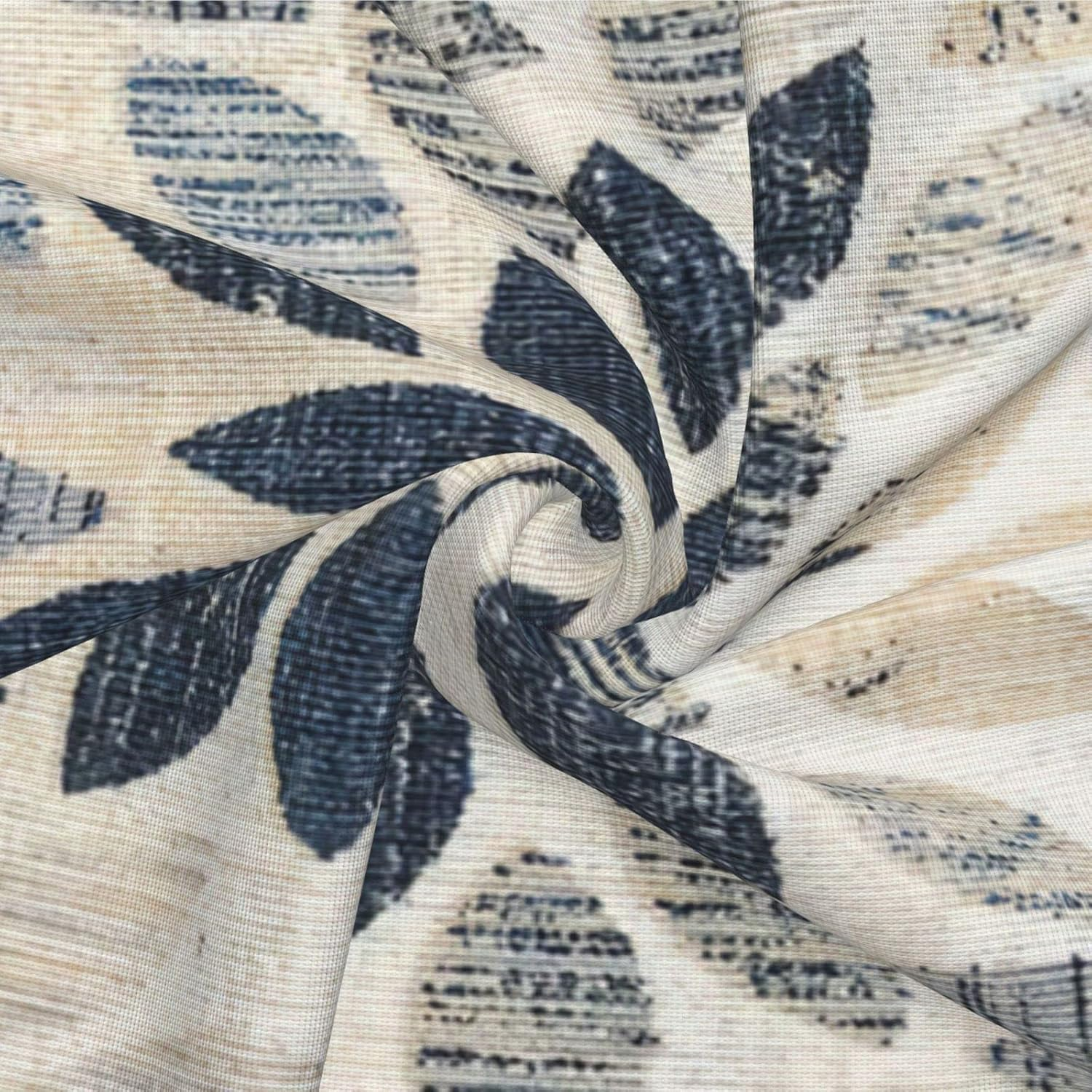 Dahlia Pillow Covers 18X18 Inch Set of 2 Summer Rust Geometric Flower Outdoor Decorative Throw Pillows Farmhouse Navy Blue Pillow Case Linen Square Cushion Cover for Home Sofa Bedroom Living Room image number 7