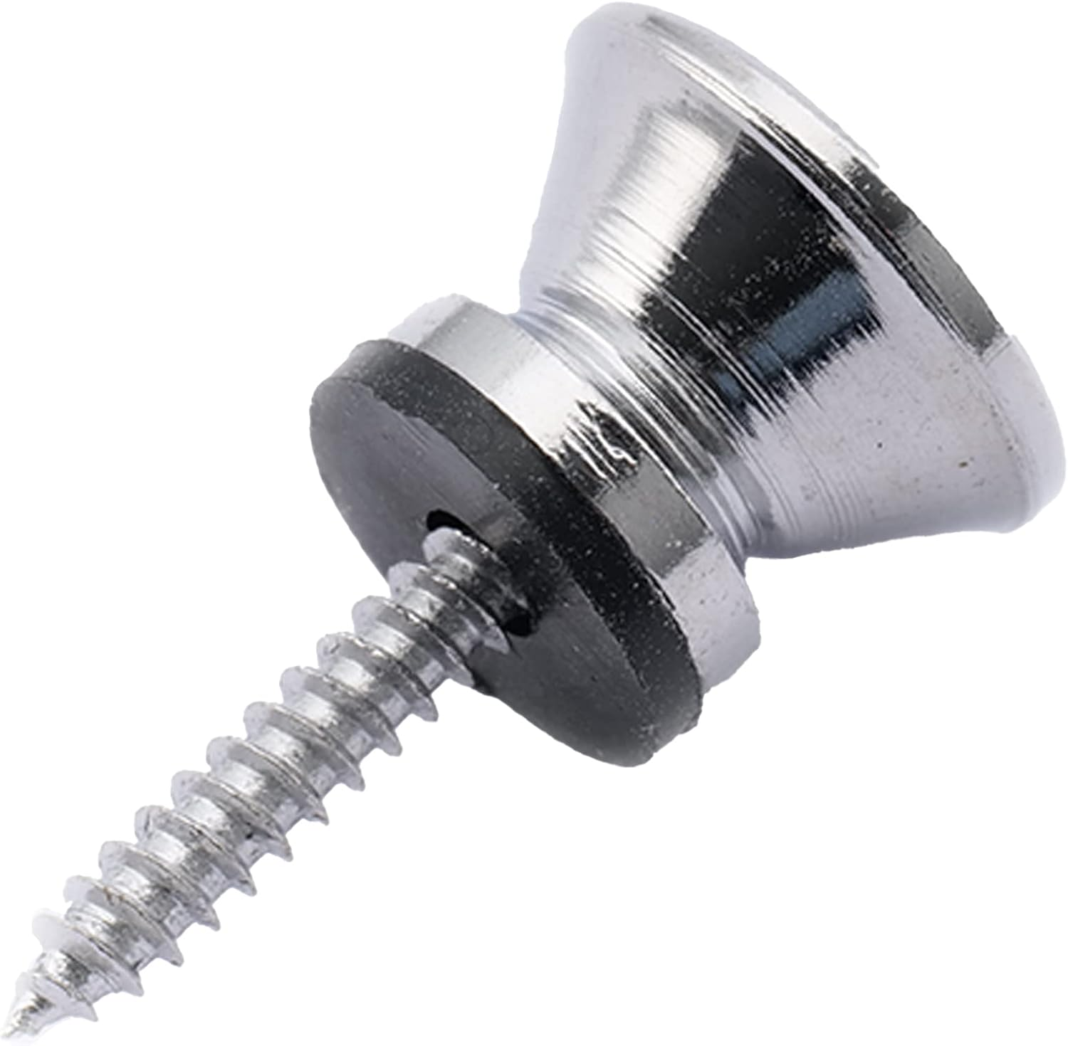 Musiclily Guitar Metal Medium Strap Buttons,Chrome (2 Pieces) - Chrome image number 5