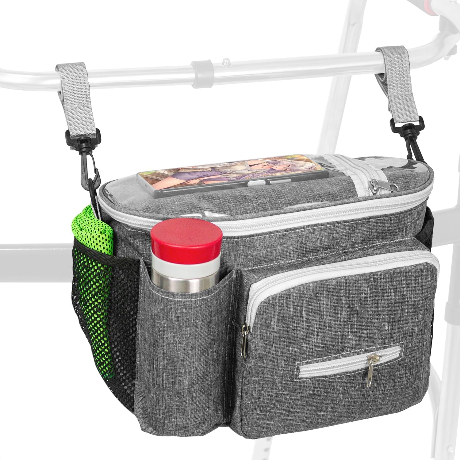 Wheelchair Accessories - Cup Holder Bag & Side Pouch