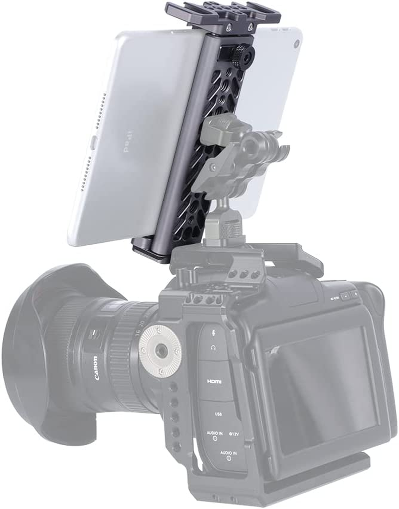 Niceyrig Ipad Tablet Holder Metal Clamp Arca Swiss Tripod Mount Adjustable for Ipad Mini Air Pro Huawei Samsung Tablets image number 2