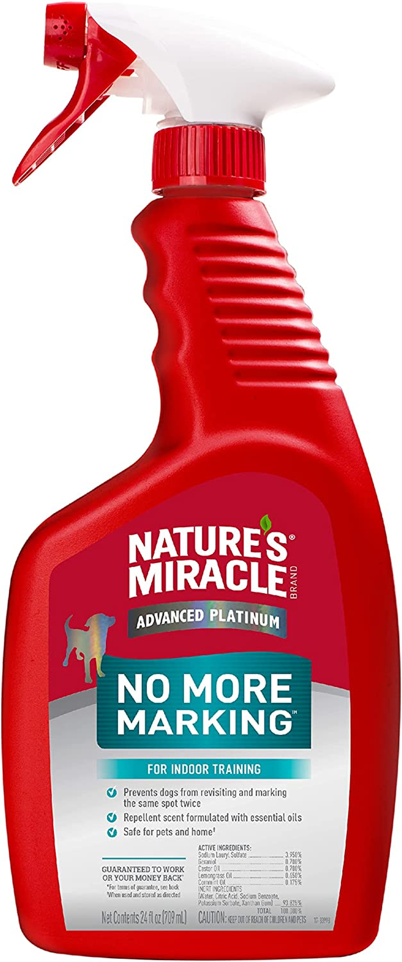 Nature&rsquo;S Miracle Advanced Platinum No More Marking RTU, 709Ml, Repellant Formula, Essential Oils, Stop Dog Marking, Safe for Pets image number 1
