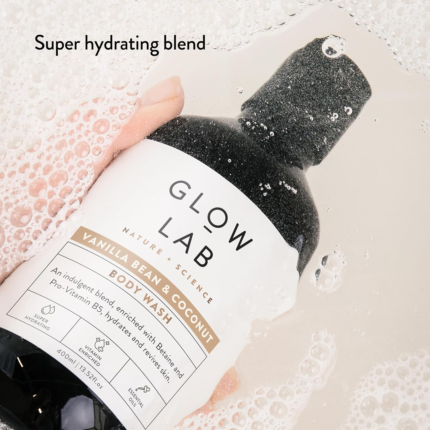Glow Lab Vanilla Bean and Coconut Body Wash image number 4