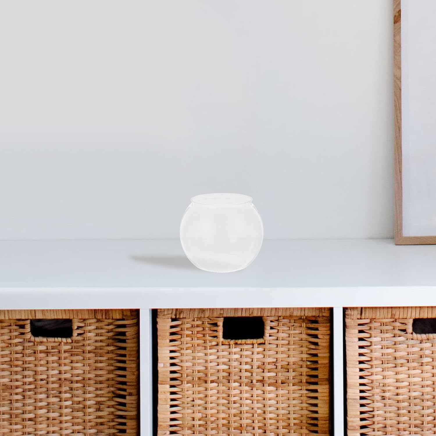 BUGUUYO round Fish Bowl Small Hydroponic Planter Globe for and Aquatic Pets Elegant Floral Container for Wedding Centerpieces Offices and Home Decor image number 2