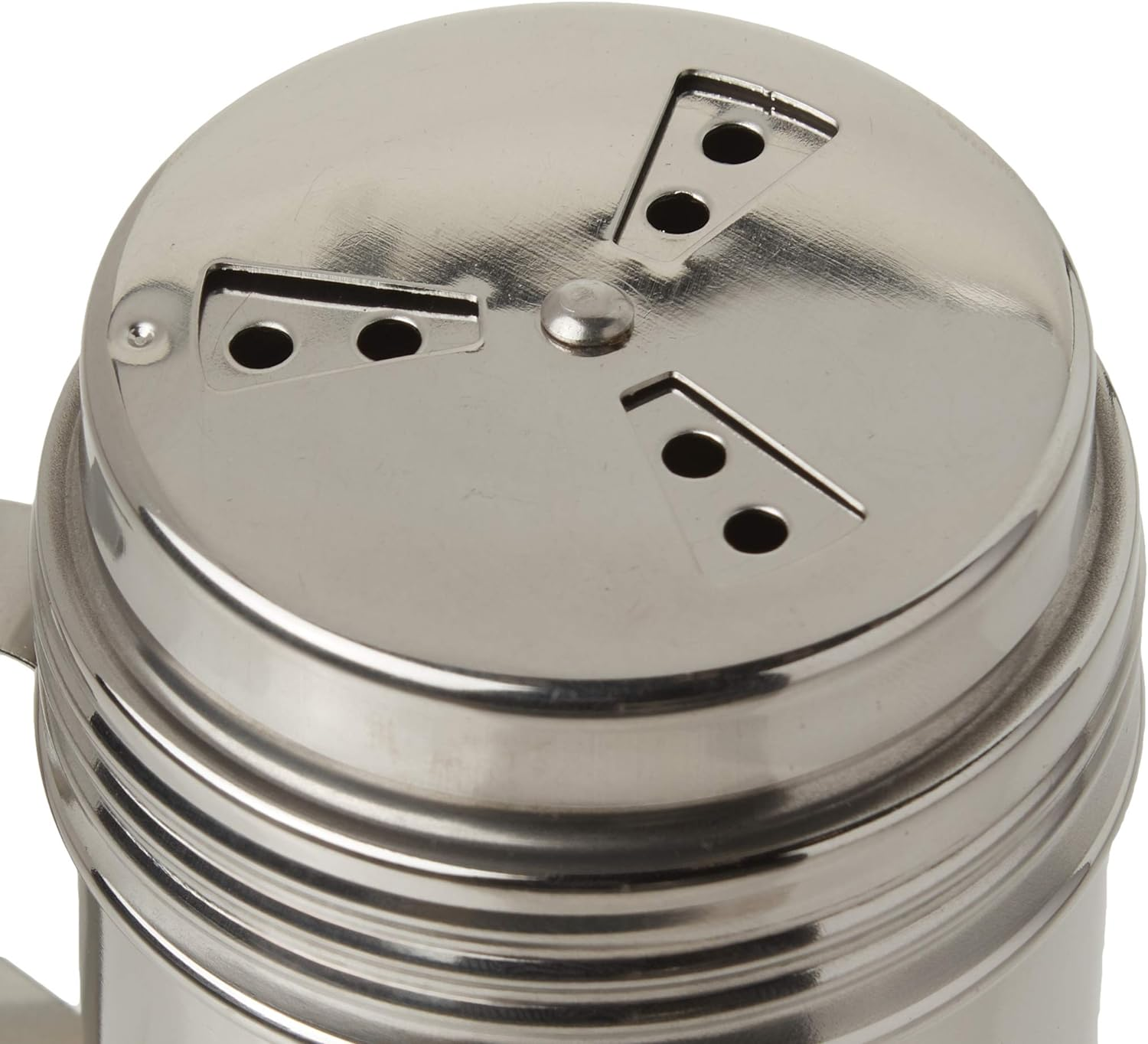 Tablecraft, 10 Oz, Silver Stainless Steel Dry Rub Shaker with Handle, 10-Ounce image number 5