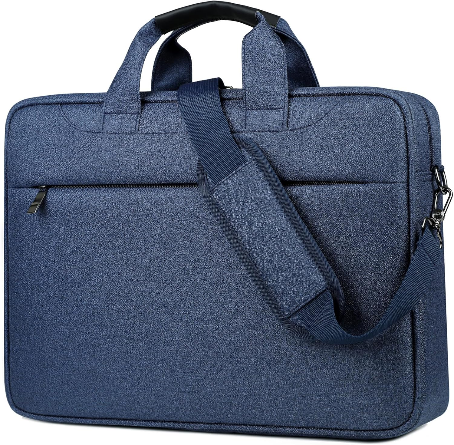 Laptop Bag 15.6 Inch for Men Women Water-Resistant Oxford Computer Messenger Bag Laptop Carrying Case Business Briefcase for Office Work,Shoulder Bag with Shoulder Strap，Black/Grey/Navy