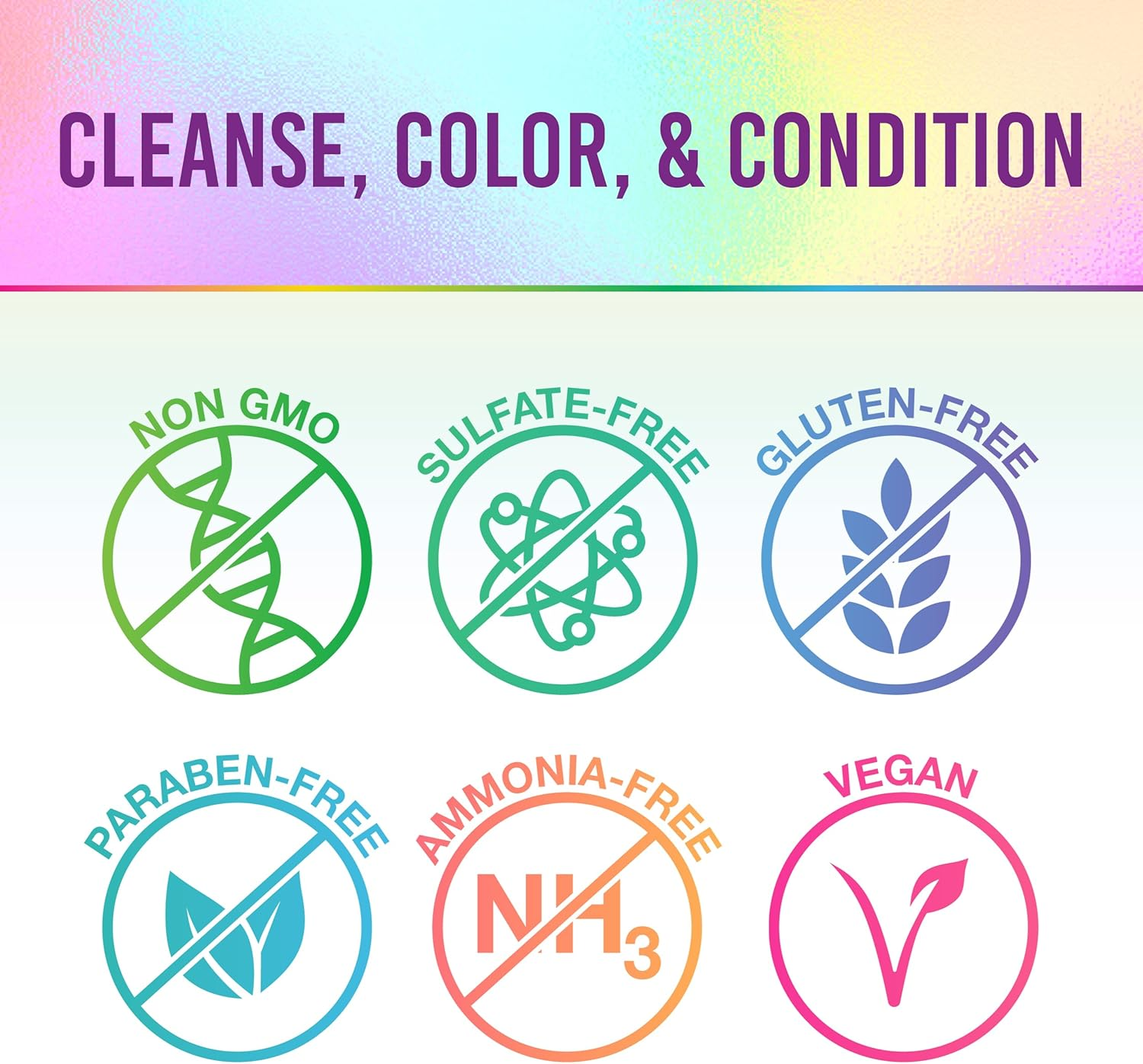 Punky Colour 3-In-1 Color Depositing Hair Cleanser & Conditioner, 8.5 Fl Oz. (Purpledacious)