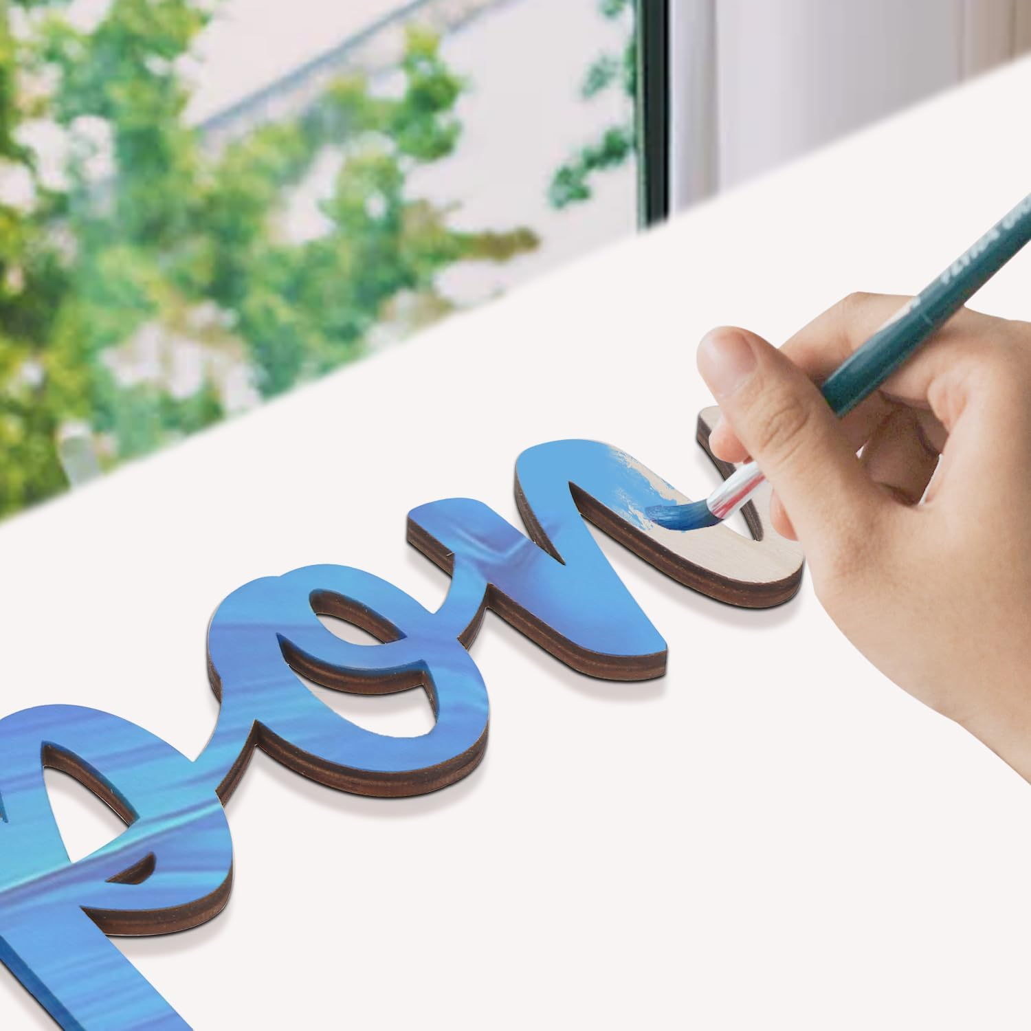 Once upon a Time Sign for Nursery, Wooden Once upon a Time Wall Decor Nursery Sign Wood Word Wall Decor Plaque for Reading Library Corner Nook Kids Room Bookshelf Home D&eacute;cor DIY Decoration image number 4