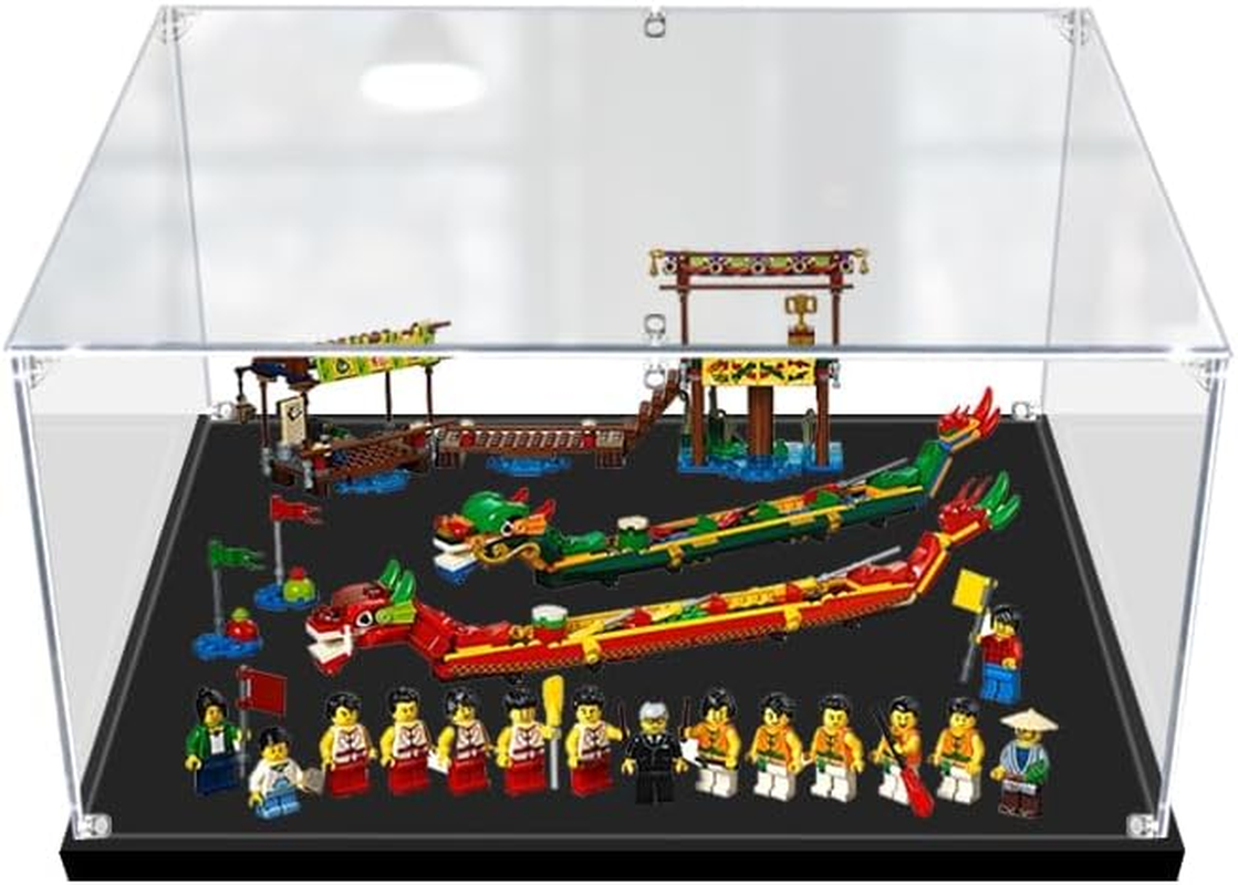 Acrylic Display Case for  10315 Icons Tranquil Garden, 76419 Harry Potter Hogwarts Castle and Grounds, 80107, 41731, 80103, 21317 and 10308 Dustproof Protection Clear Showcase image number 3