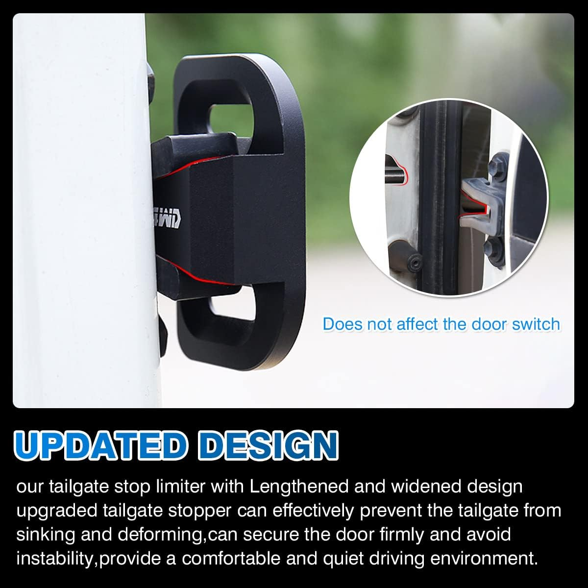 Tailgate Stop Bumper for Toyota RAV4 2006-2012 /FJ Cruiser 2007-2021/Prado 120 150 Lexus GX460 GX470 2003-2021 Tailgate Latch Bumper Stop Rear Trunk Door Latch Striker Reduce Abnormal Noise