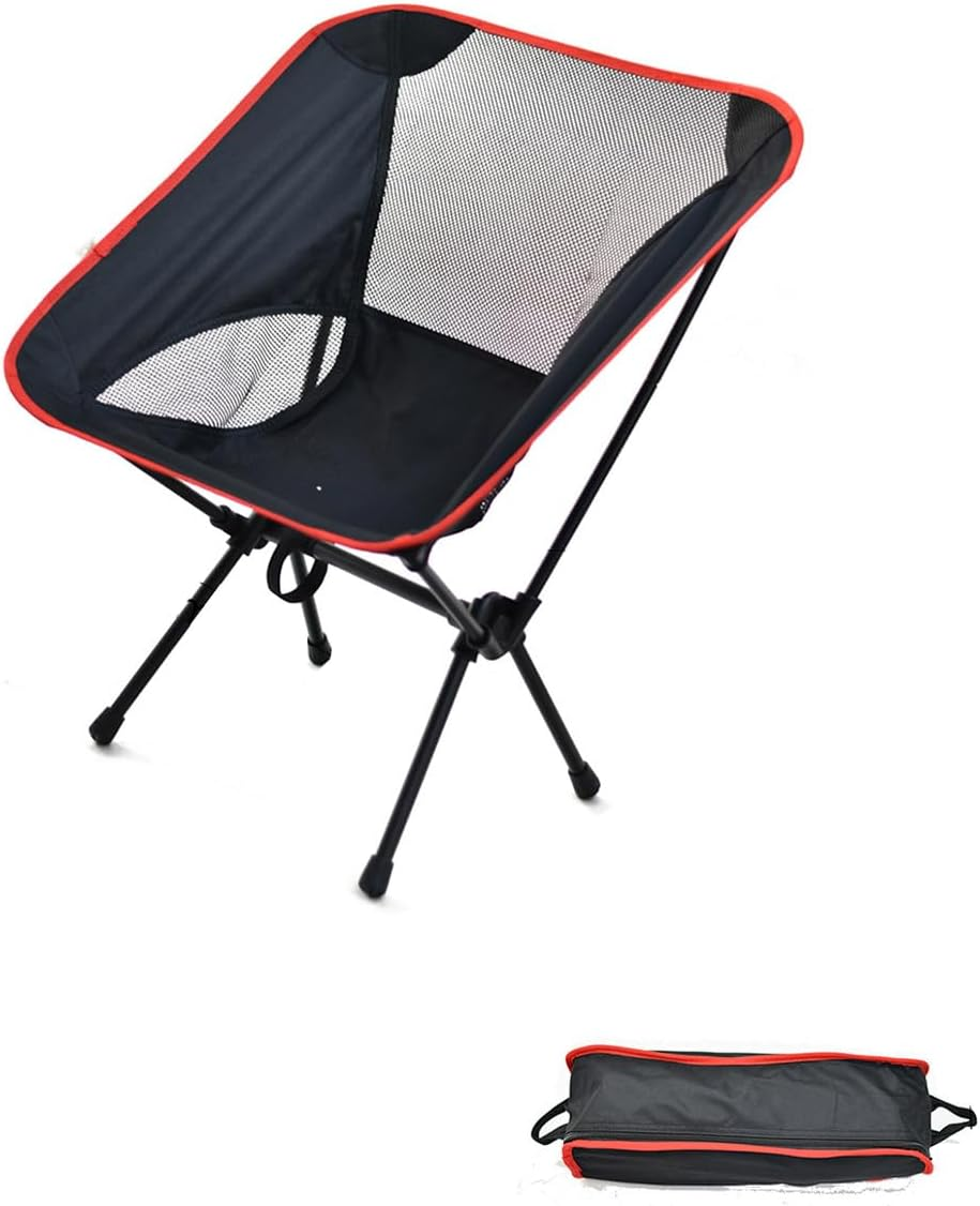 AIMALL Outdoor Moon Chair, Breathable Mesh, Lightweight and Foldable High Back Fishing Beach Chair, Portable Leisure Chair for Camping - Grey image number 3
