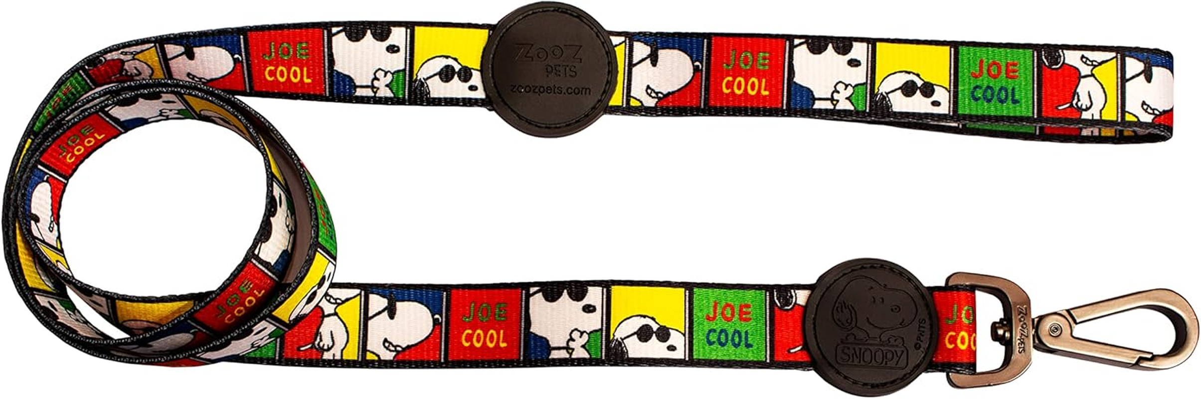 ZOOZ PETS Dog Leash, Officially Licensed Peanuts Product, High Quality and Durable Material, Safe and Comfortable Leash, Unique Style, Various Sizes and Colours (S/M, Joe Cool) image number 1