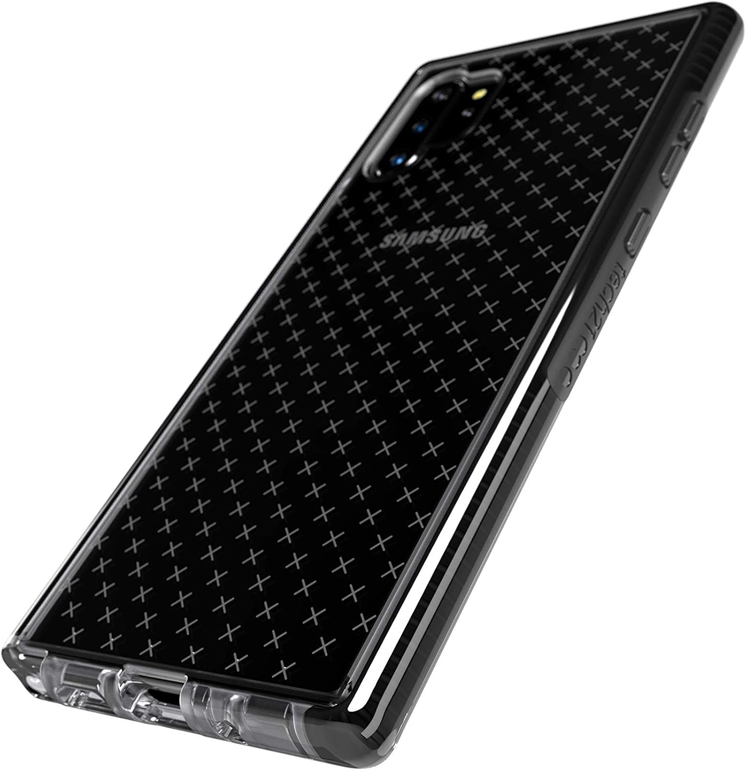 Tech21 Evo Check Phone Case Cover for Samsung Note 10+ (Plus) - Black/Smokey image number 6